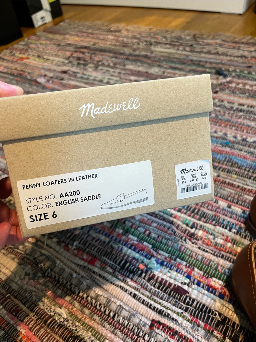 Madewell Tan Leather Penny Loafers - Picture 2 of 6